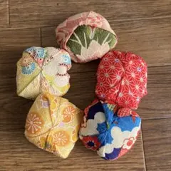和柄 ハンドメイドお手玉 5個セット
