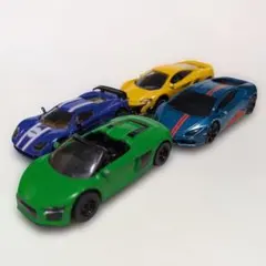 マジョレット製スポーツカー4台セット