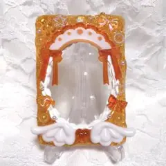 ホイップデコ レジンデコ トレカケースキーホルダー オレンジ
