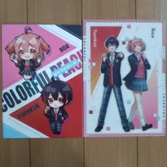 カラフルピーチ　クリアファイルとノートのセット