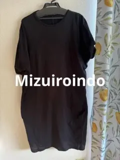 ミズイロインドワイドチュニック　ブラックのサムネイル