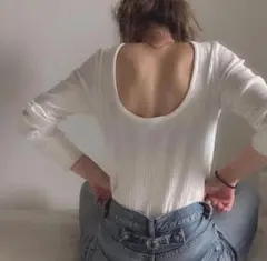 SLY バックオープンカットソーS