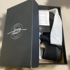 新品 Spring Court G2 コットンキャンバス ブラック 37
