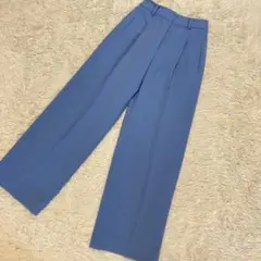 【美品】PLST ウールブレンドウォームリザーブ ワイドパンツ