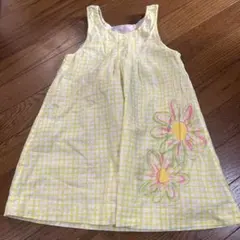 KP ニットプランナー リバーシブル ノースリーブ ワンピース 花柄 120