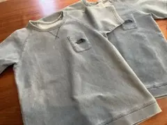 【ごまママ☻ 子供服記名あり多様専用】デニムブルー ラグランスリーブシャツ