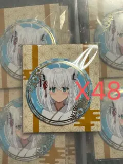 ホロライブ ランダム箔押し缶バッジ 正月衣装Ver. 白上フブキ