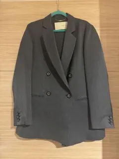 アバハウス　qualité グレー ダブルブレストジャケット