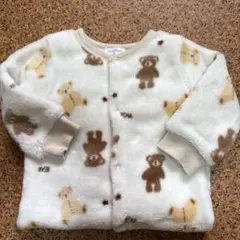 値下げ☆ moelleux ベビー　長袖ロンパース　サイズ80 くま柄