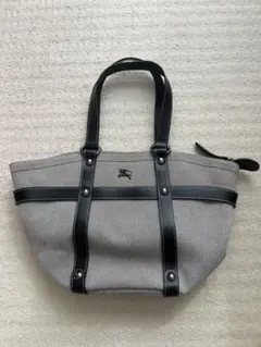 BURBERRY BLUE LABEL キャンバスレザートートバッグ