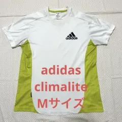 adidas 半袖スポーツシャツ ホワイト×ライム Mサイズのサムネイル