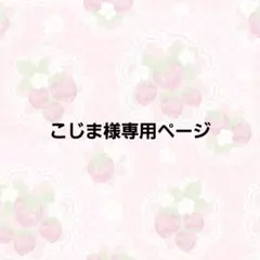 こじま様専用ページ