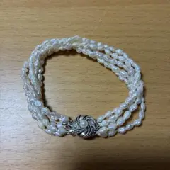 淡水パール 多重巻きブレスレット
