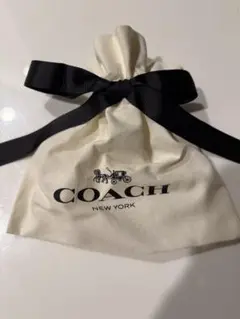 本日限定価格！COACH 巾着アイボリー