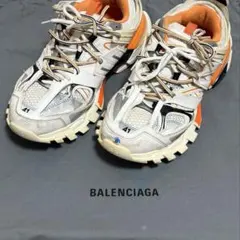 オールマイティー師範様BALENCIAGA Track ホワイト オレンジ 43 - メルカリ