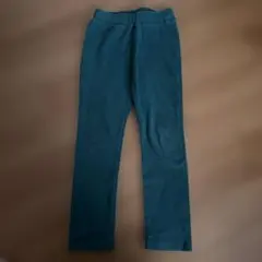 ストレッチ素材 ダークグリーン ロングパンツ 130