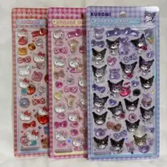 【正規品】ボンボンドロップシール クロミ　赤キティ　ピンクイティ　３枚セット