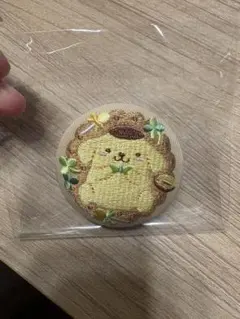 ポムポムプリン　サンリオ刺繍缶バッチ3