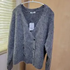 新品！FREAK'S STORE シャギーニットカーディガン グレー