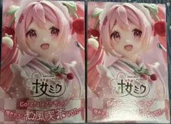 桜ミク フィギュア 2点 Coreful 描き下ろし和風喫茶ver まとめ売り