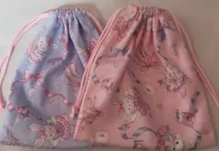 ★値下げ【ハンドメイド】コップ入れ2枚組/18*20/ラビット