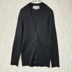 미카 레이디 V넥 니트 카디건 블랙 11호 캐주얼 레트로 기본