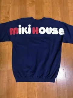 90s MIKIHOUSE ミキハウス トレーナー バックプリント ビッグロゴ