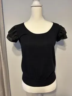 green label relaxing★黒★サマーニット★美品