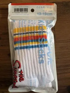 【新品・限定】ファミマ シンプソンズ ラインソックス 13-19cm 靴下 白