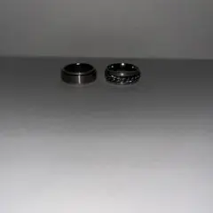 メンズ シルバーリング2点セット