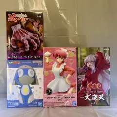 プライズ フィギュアセット 4点 犬夜叉 らんま ぬ〜べ〜 ケロロ 【未開封】