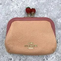 COACH コーチ ノラキスロック がま口財布 レディバグ てんとう虫 日本