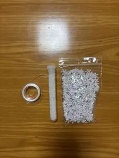 フラワービーズ 小粒ビーズ テグス セット ハンドメイド