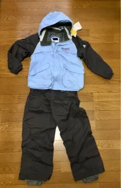 デサント　スキーウェア　150 アジャスター付き　水色＆グレー