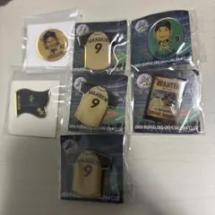 オリックスバファローズ！坂口選手！ピンバッジ7個セット！新品、未開封！