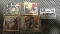 NARUTO ナルト 豆ガシャ ミニ色紙 セット ガチャ ガチャガチャ