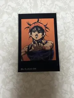 ジョジョ ナランチャ 缶バッジ フォトカード 証明写真 ポストカード メディコス ジョジョブロマイド メディコス ミニフォトカードコレクション