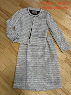 美品　ユナイテッドアローズ ツイード ノーカラー　セレモニースーツ