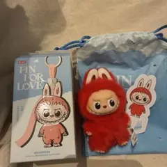 正規品　POP MART ラブブ　PIN FOR LOVE イニシャルX