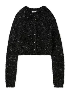 FRAY ID ブラックニットカーディガン