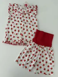 いちご柄 ベビーパジャマ サイズ90