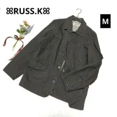 1534♡ラスケーRUSSK メンズ ミニタリージャケット【M】カーキ 古着のサムネイル