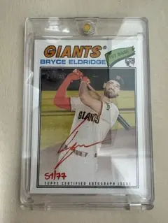 2026Toppsブライスエルドリッジ RC レッドインクオンカードオート/77 