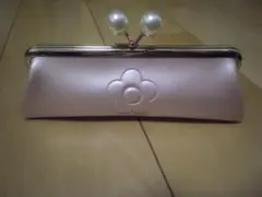 MARY QUANT マリークワント　がま口ペンケース　筆箱　ピンク