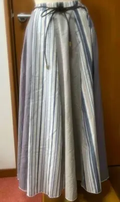 rps カラフル 配色 柄 ロングスカート 紐あり