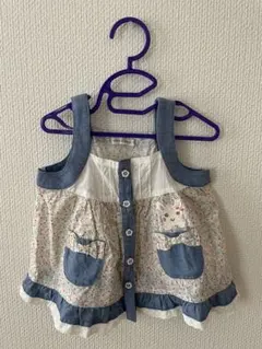 coeur d coeur 花柄デニムトップス 70