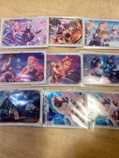 原神　ウエハース　ステッカー　シール　9枚セット