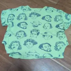 MAKE YOUR DAY 歴史的人物 総柄Tシャツ 120cmのサムネイル