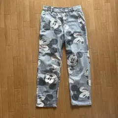 H&M DIVIDED ミッキーマウス デニムパンツ サイズ38