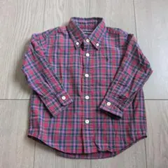 【定番人気】お出かけ着に！ラルフローレン タータンチェックシャツ 90cm★美品